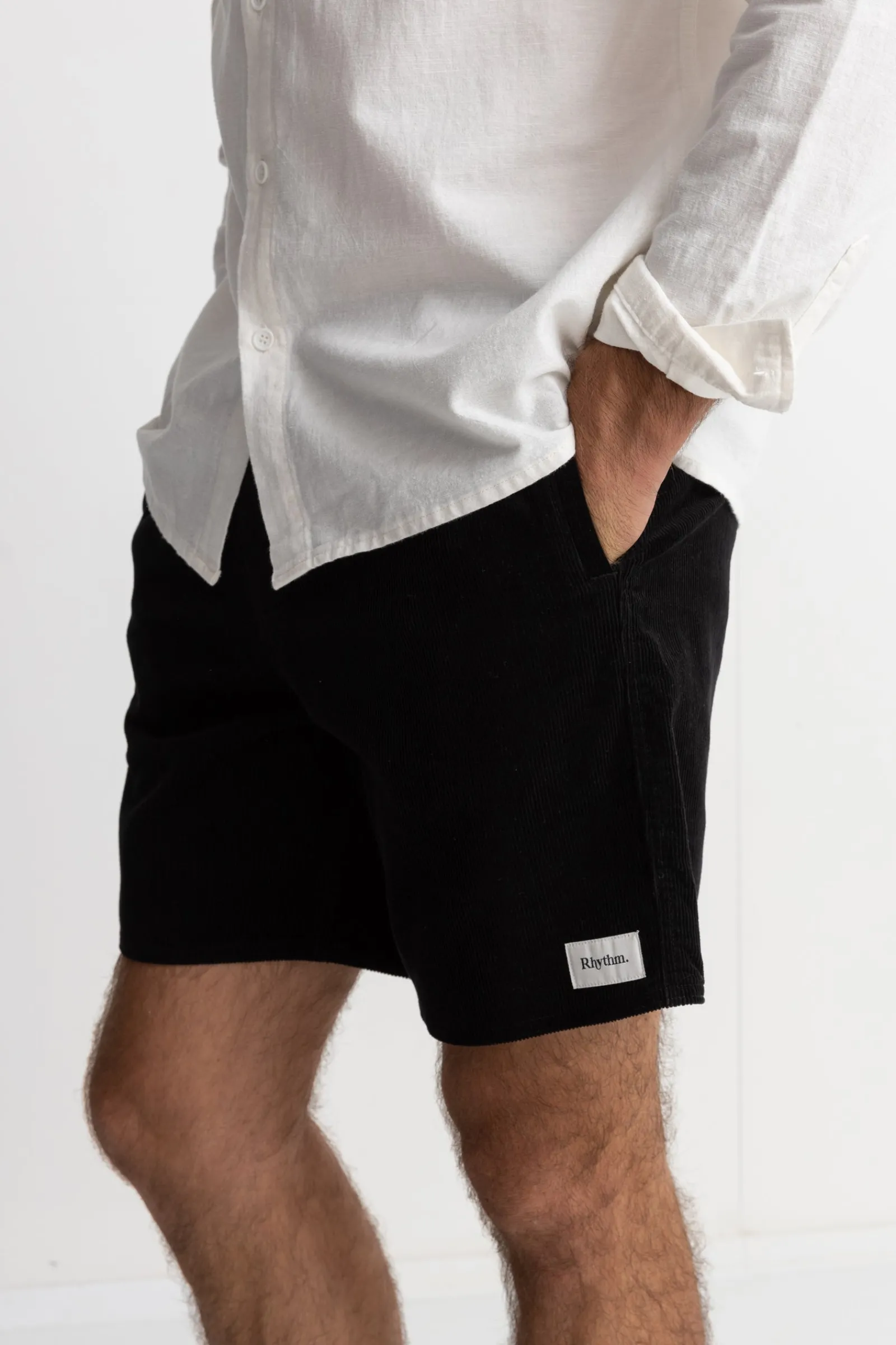Rhythm Livin Classic Cord Jam Vintage Black- Shorts