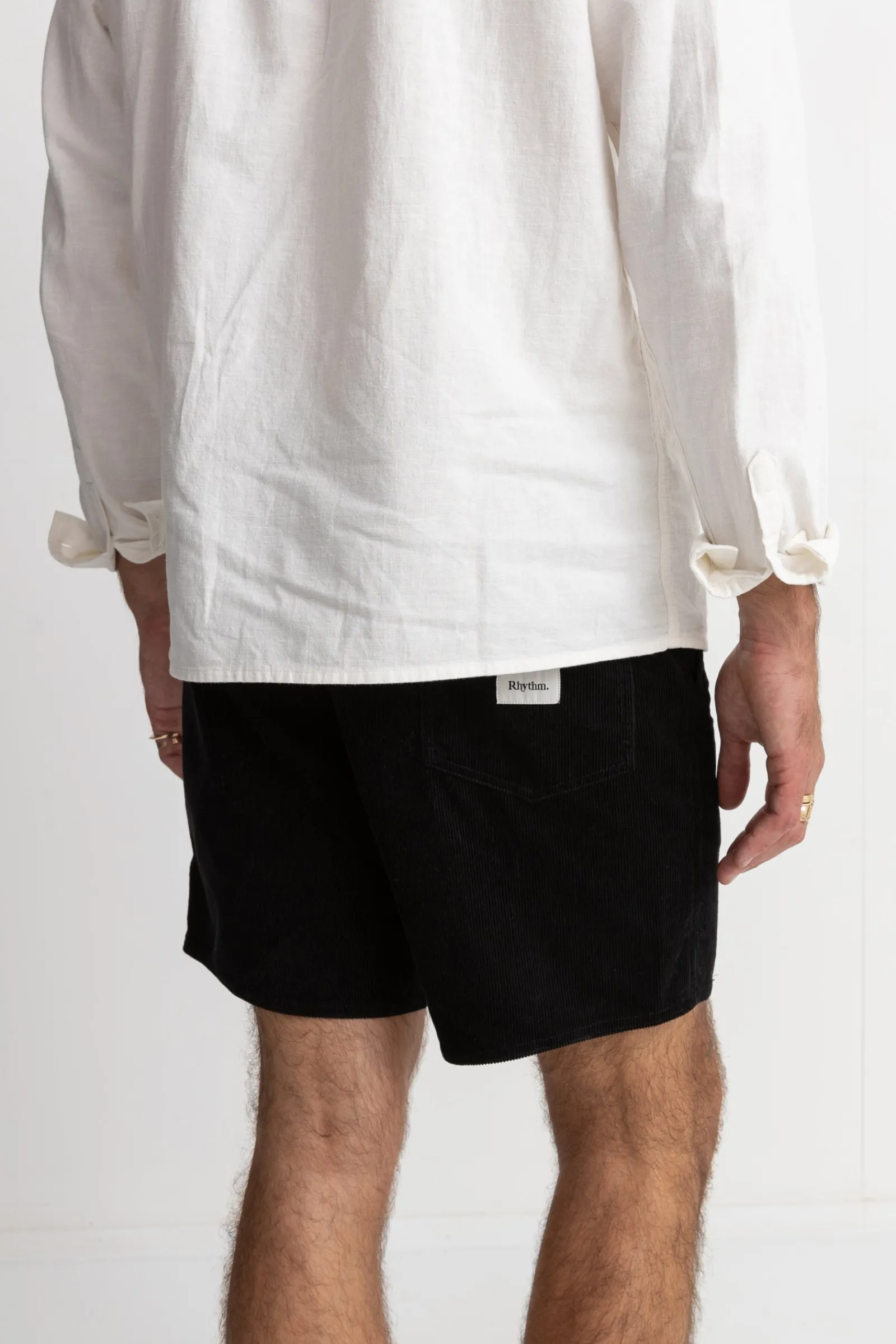 Rhythm Livin Classic Cord Jam Vintage Black- Shorts