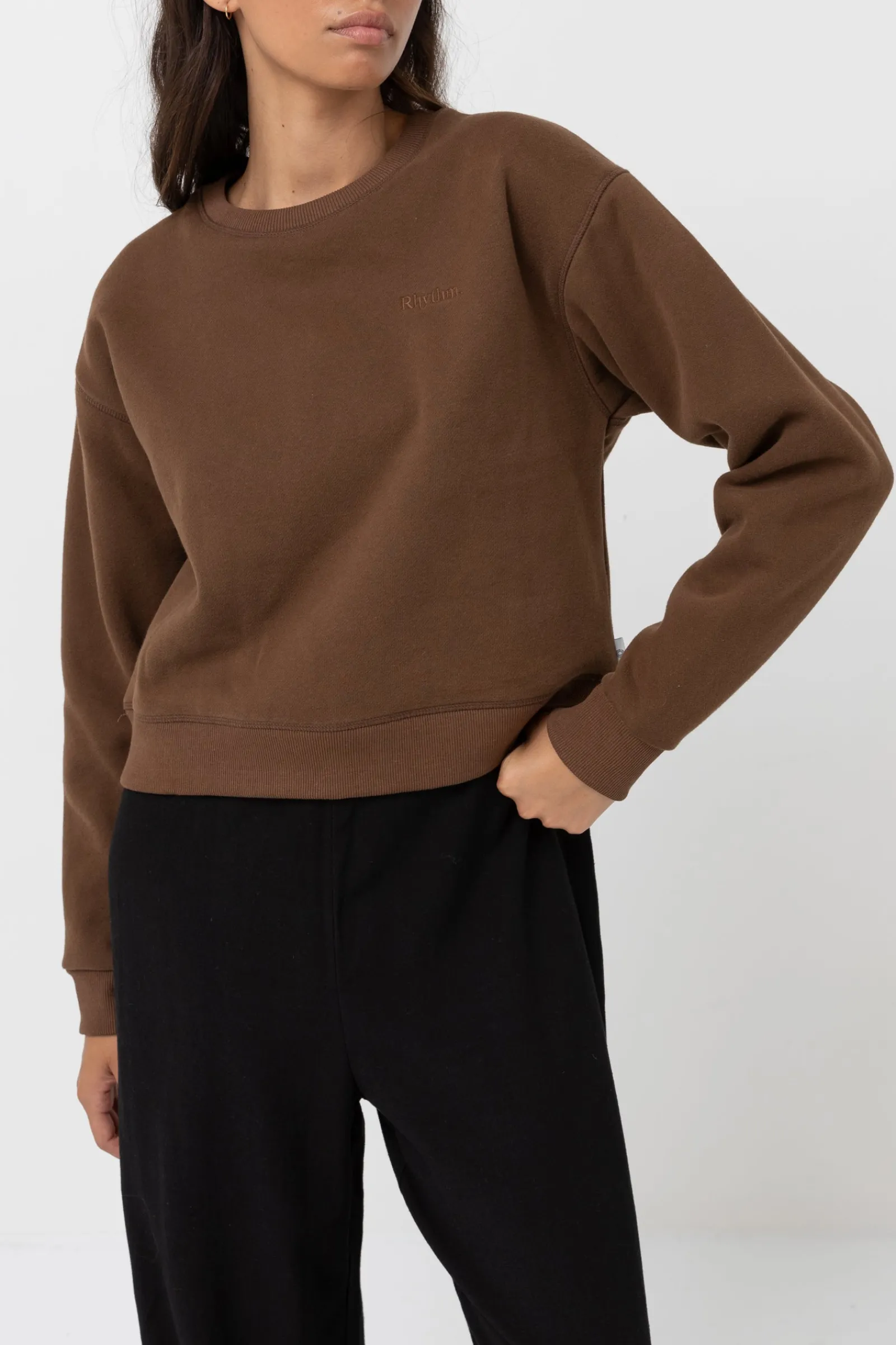 Rhythm Livin Classic Crew Neck Fleece-Women Fleece