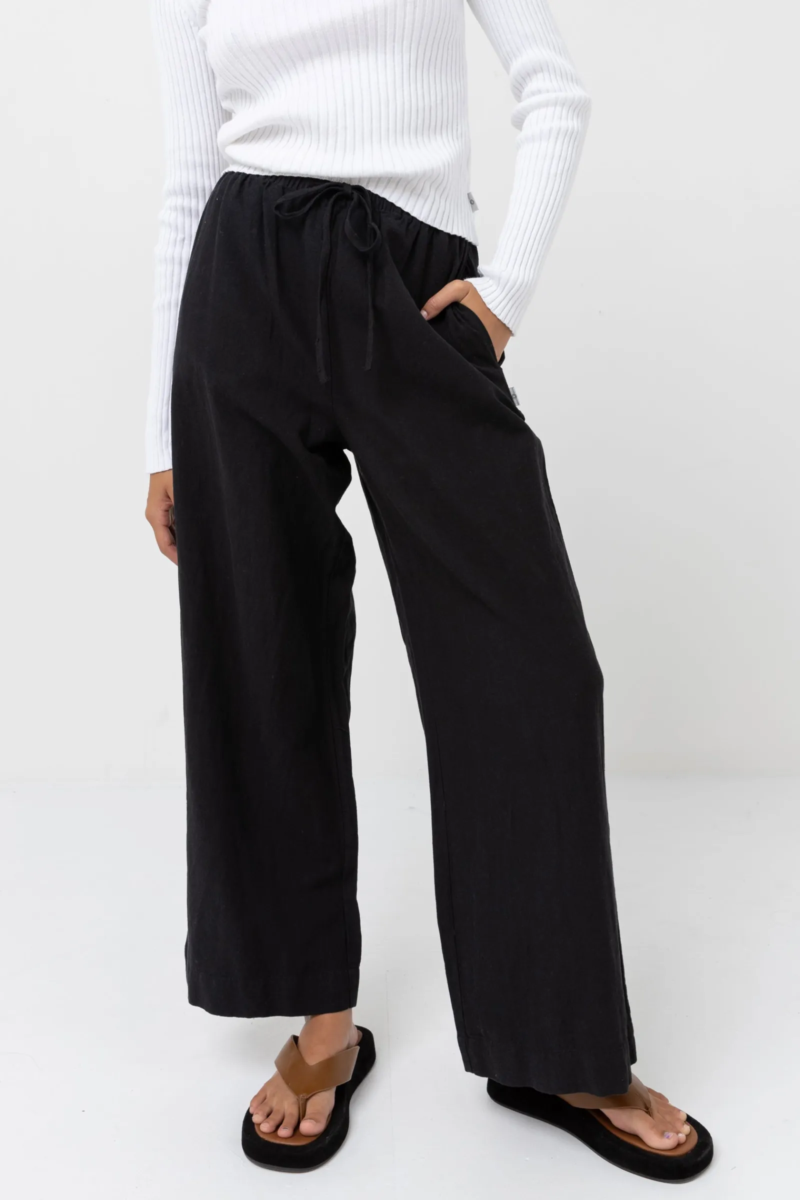 Rhythm Livin Classic Drawstring Pant-Women Pants