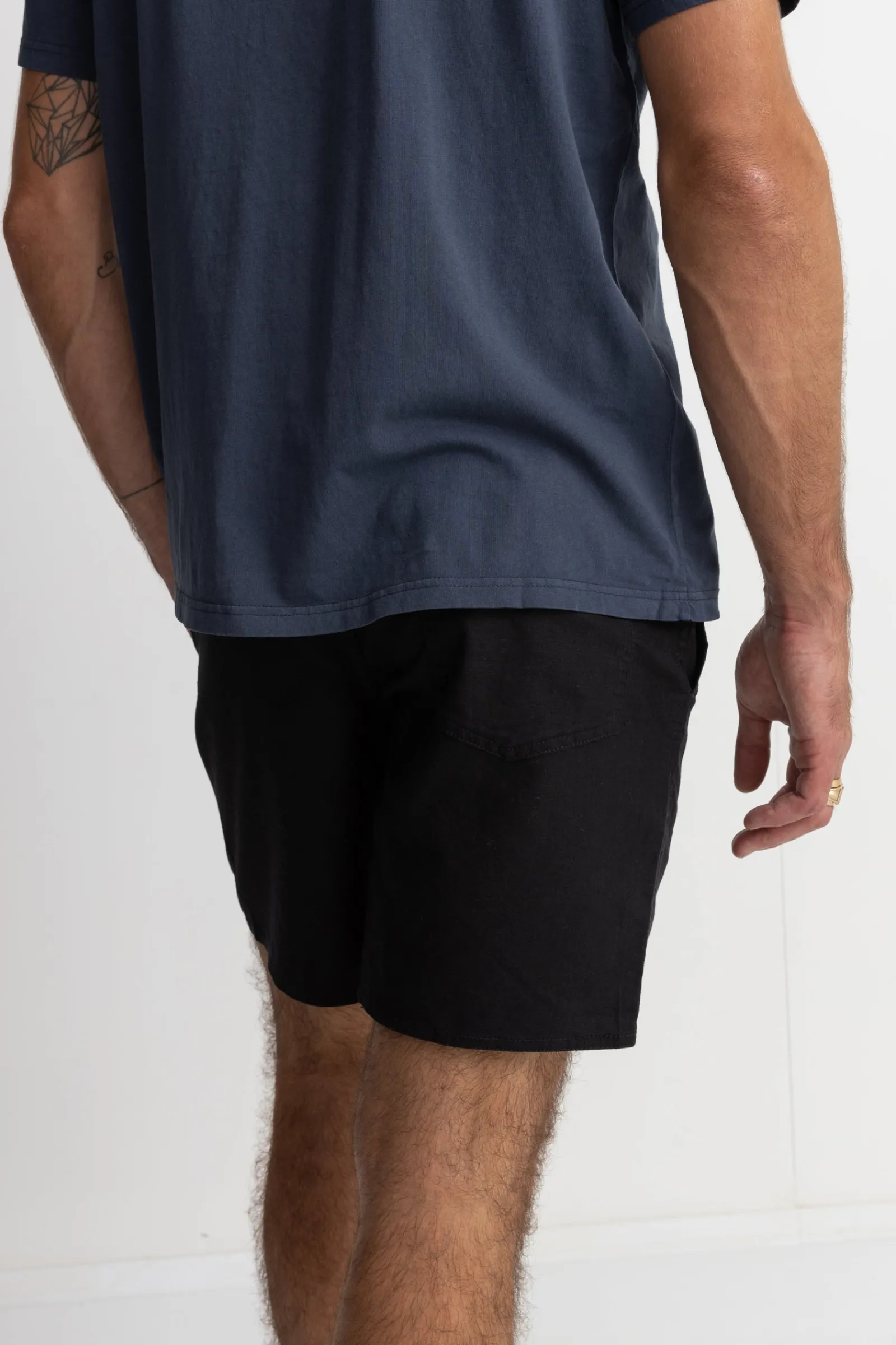 Rhythm Livin Classic Linen Jam Vintage Black- Shorts