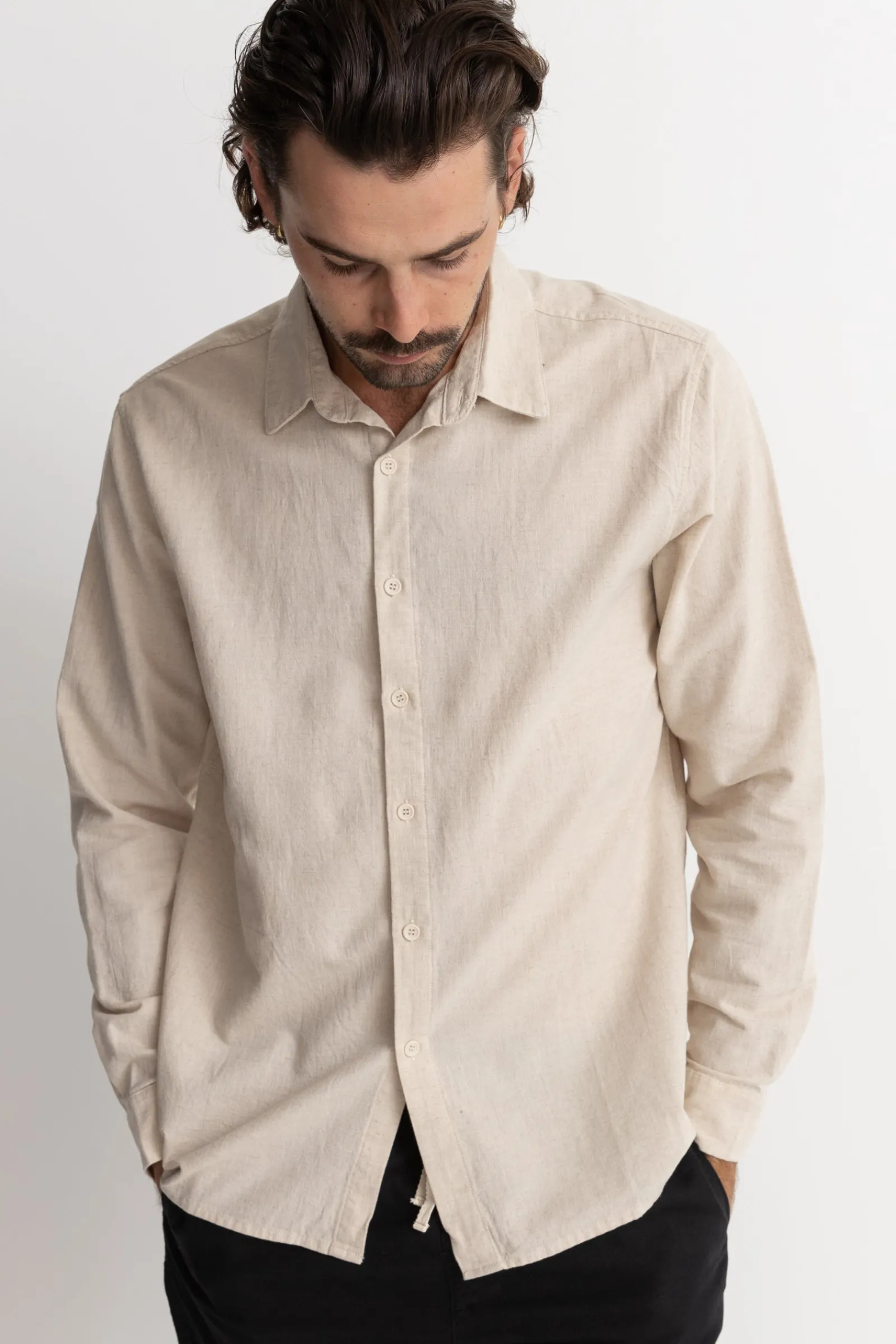 Rhythm Livin Classic Linen Ls Shirt- Woven Shirts