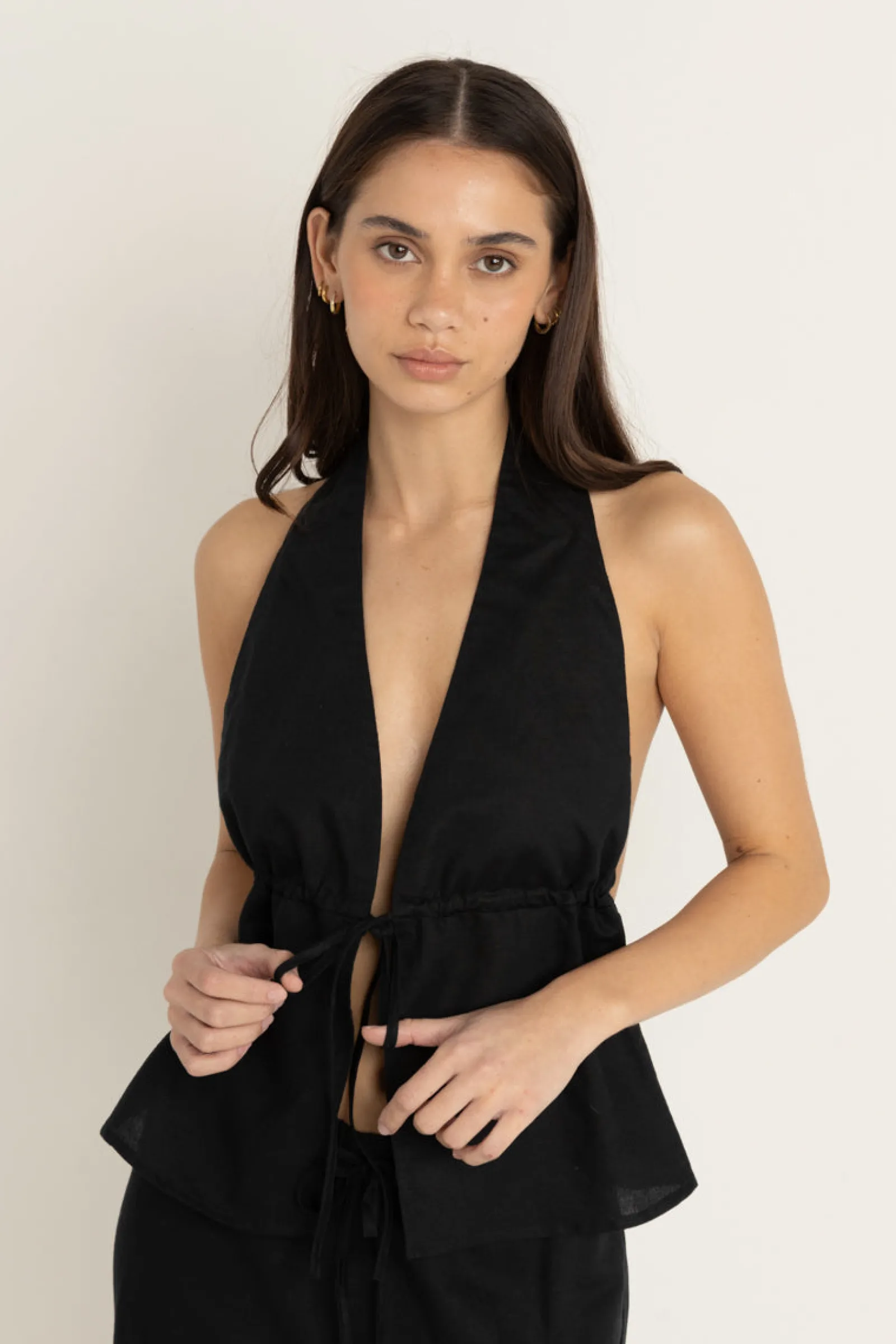 Rhythm Livin Cove Halter Top-Women Fashion Tops