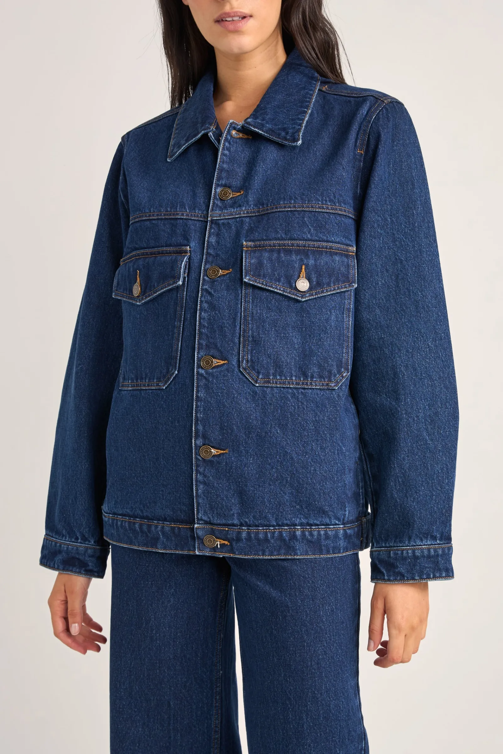 Rhythm Livin Demi Oversized Denim Jacket-Women Jackets