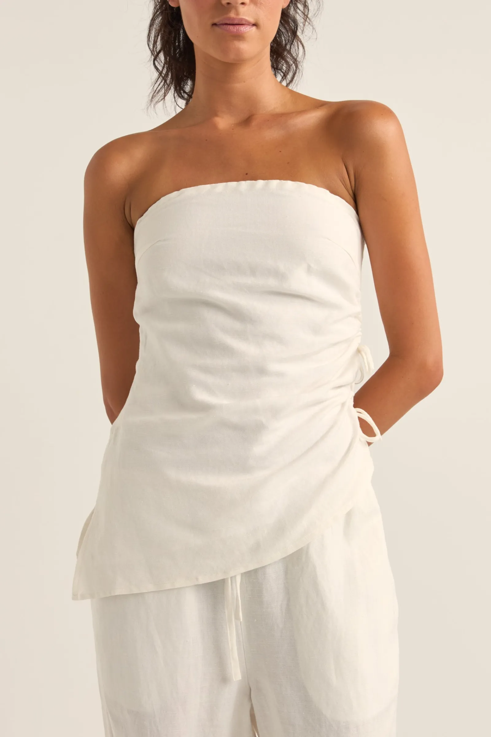 Rhythm Livin Frankie Strapless Top-Women Fashion Tops