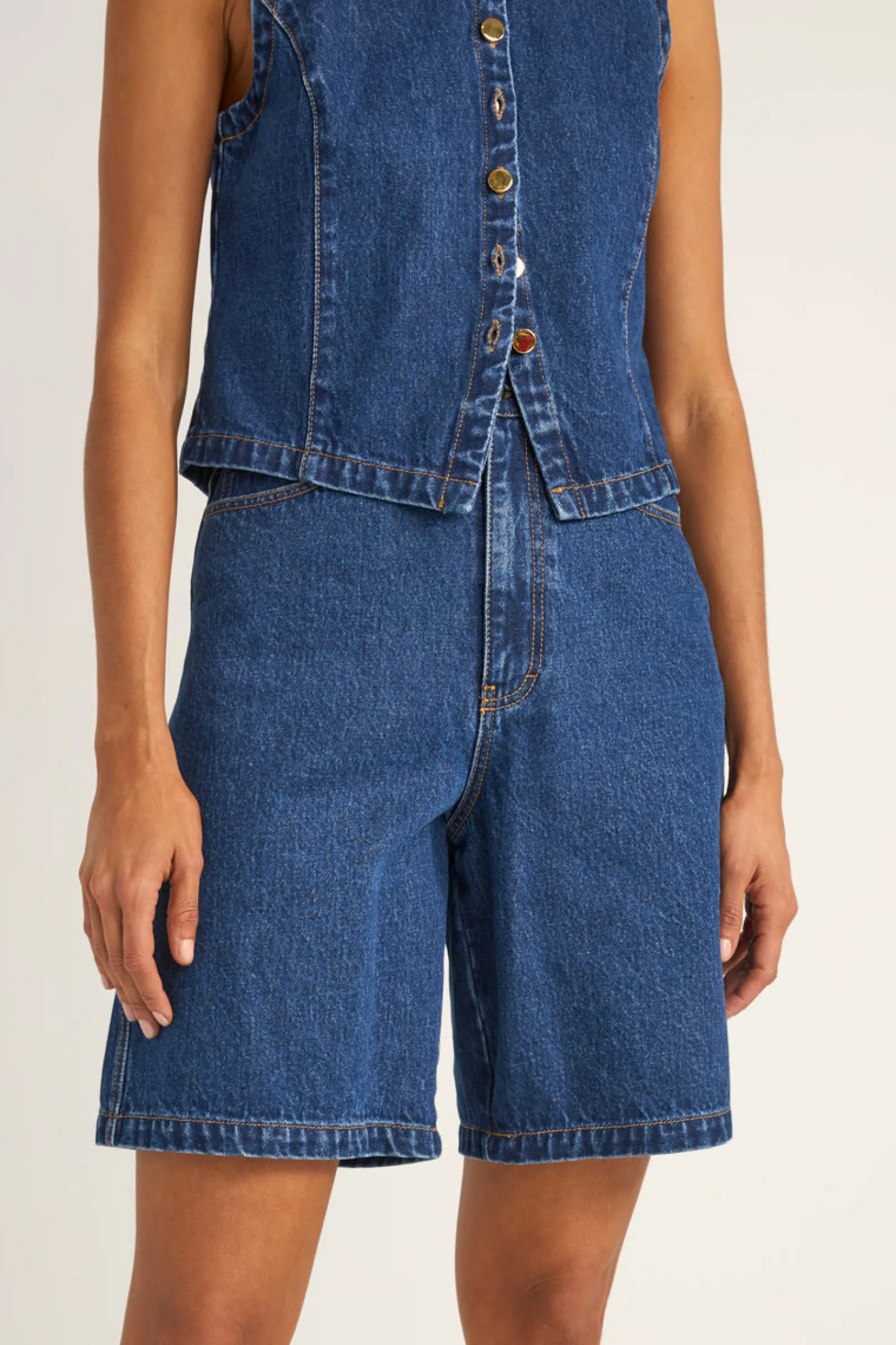 Rhythm Livin Gia Denim Jorts-Women Shorts