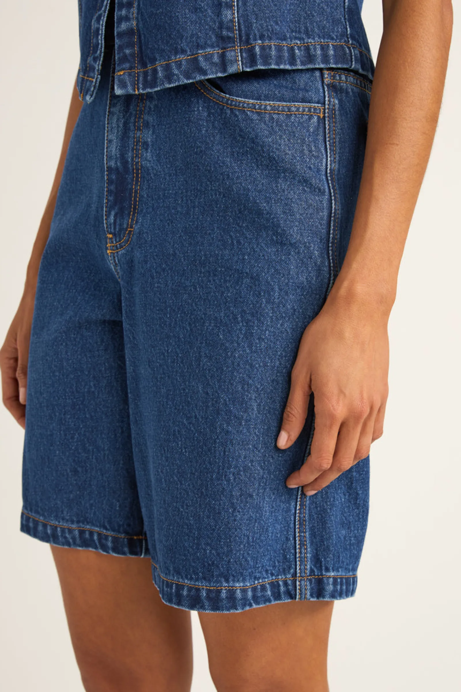 Rhythm Livin Gia Denim Jorts-Women Shorts