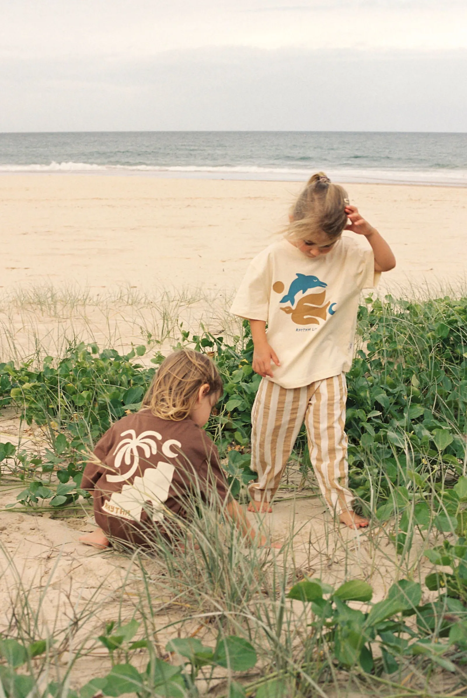 Rhythm Livin Kids Peace SS T-Shirt Natural White-Kids Kids