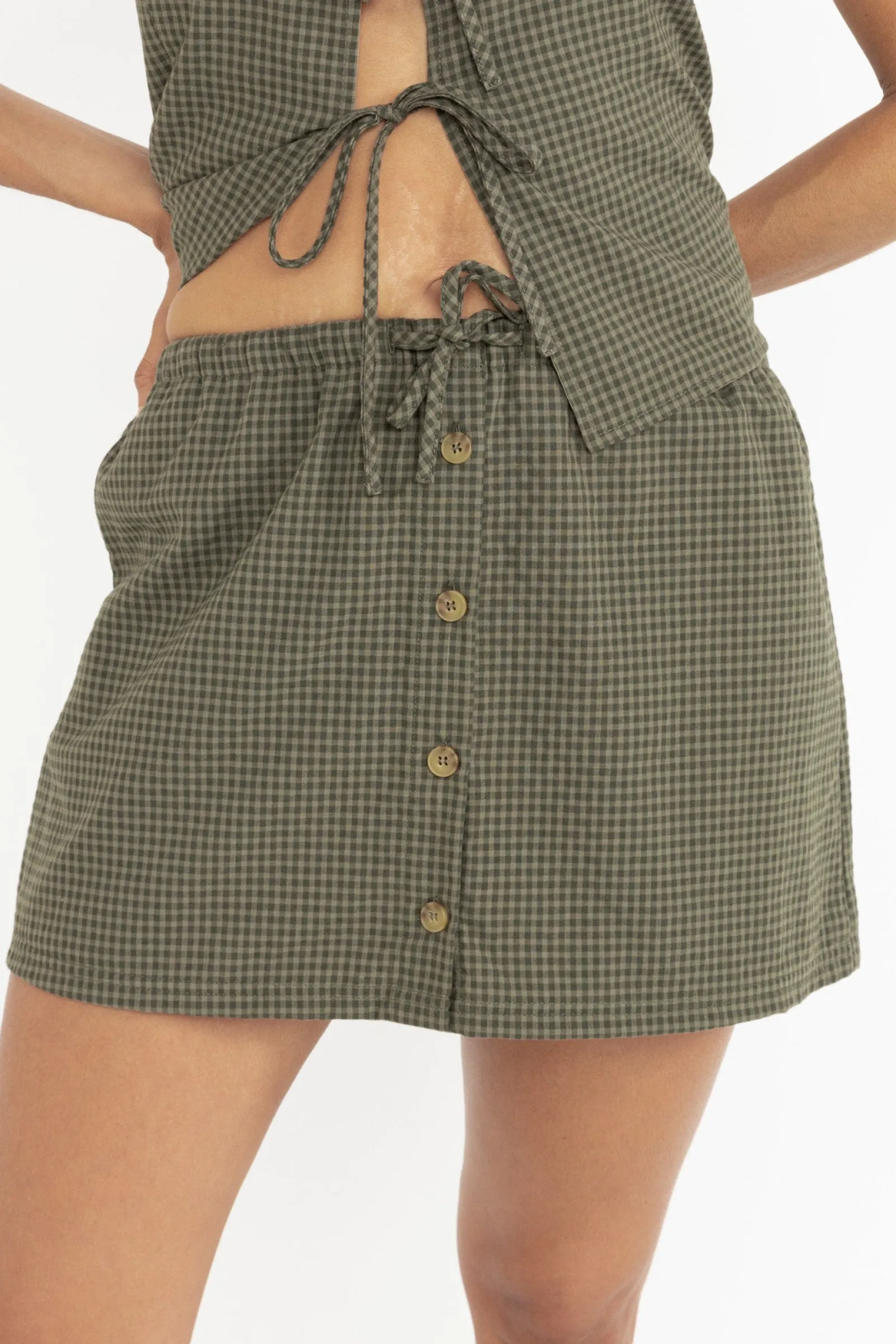 Rhythm Livin Louise Check Skort-Women Skirts | Shorts