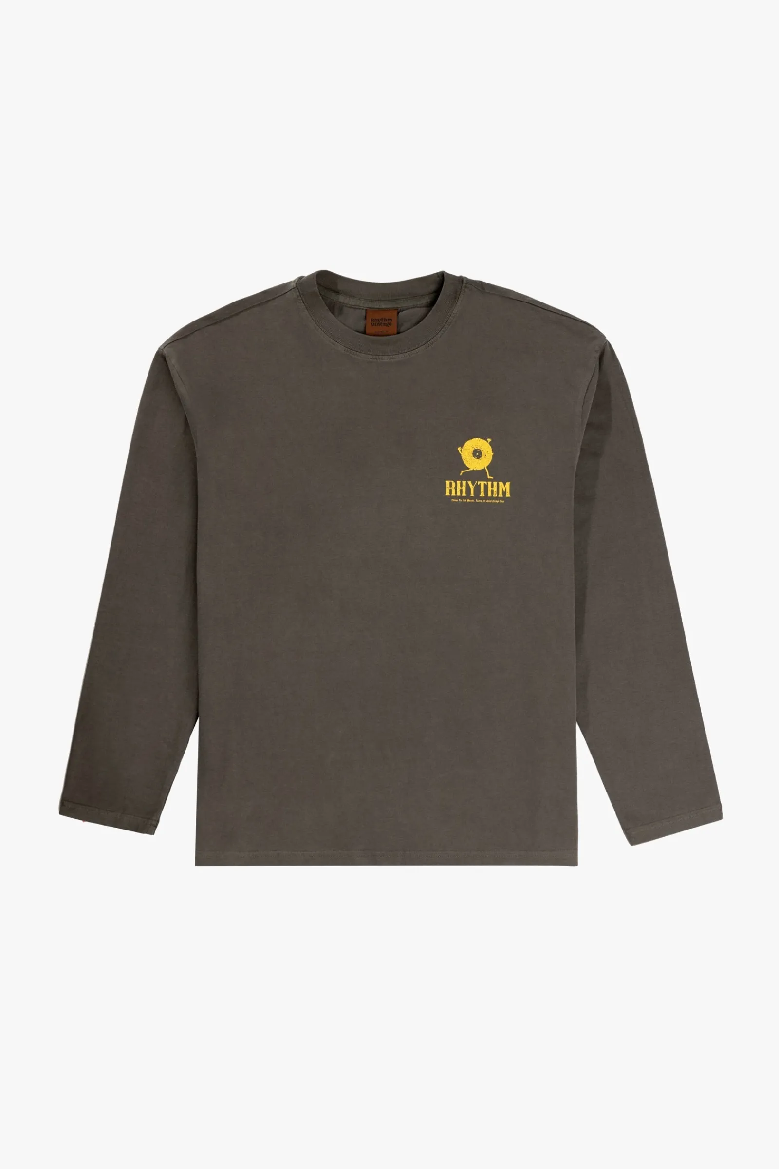 Rhythm Livin Record Vintage Ls T-Shirt Vinatge Black- T-shirts
