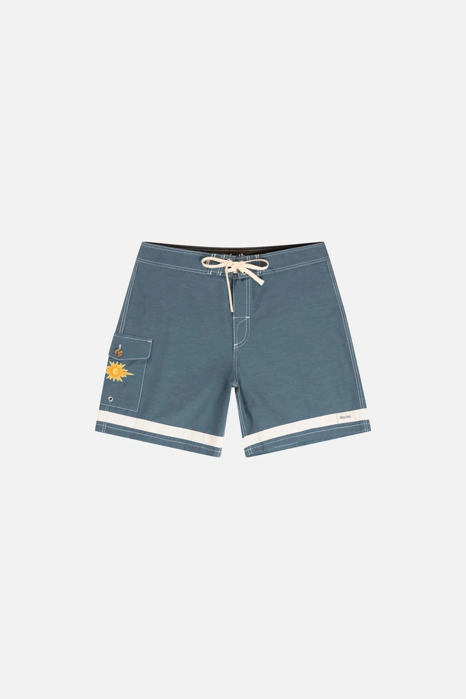 Rhythm Livin Signature Stripe Trunk Navy- Trunks
