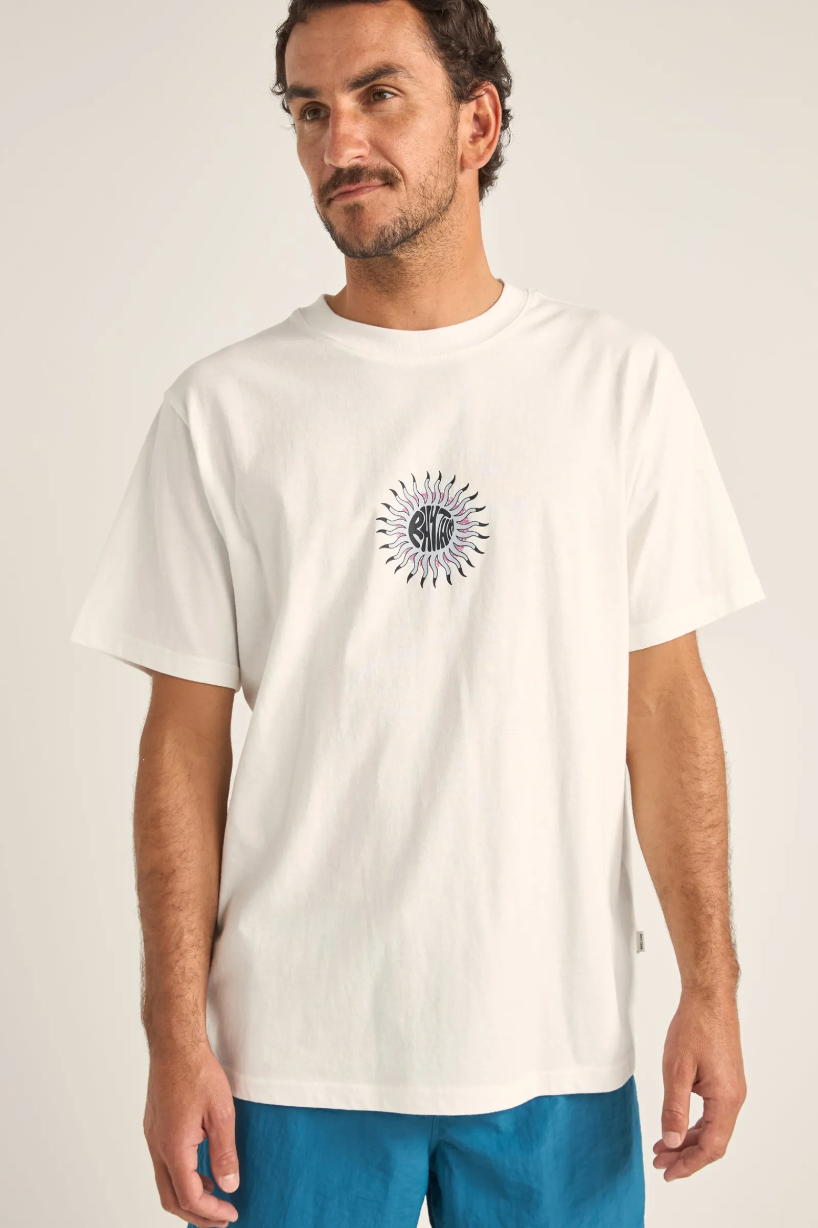 Rhythm Livin Sun Beams Vintage Ss T-Shirt Vintage White- T-shirts