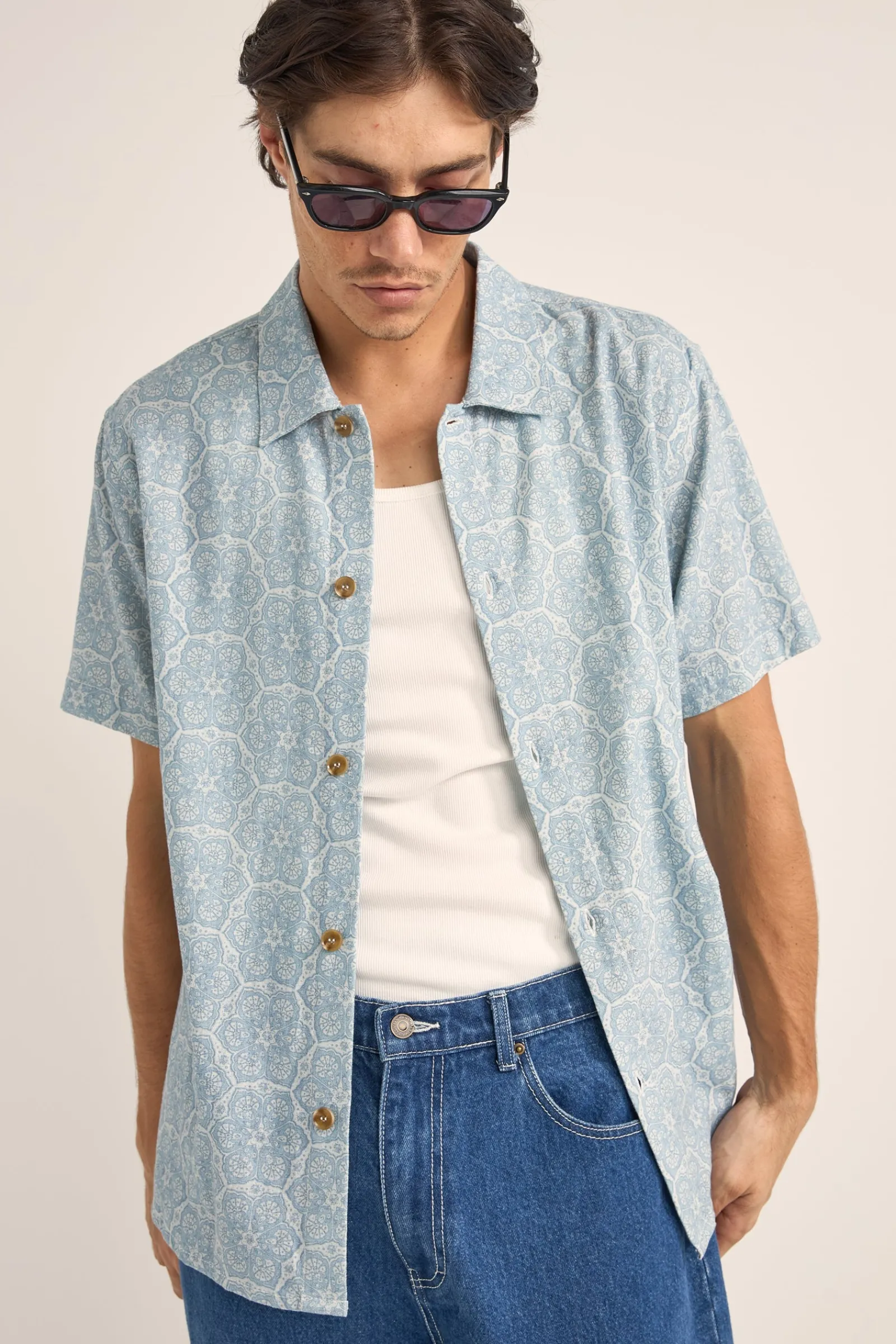 Rhythm Livin Vera Ss Shirt- Woven Shirts