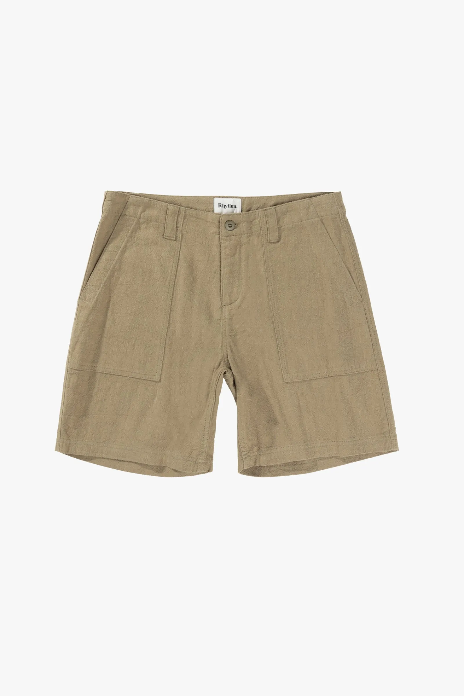 Rhythm Livin Worn Path Textured Linen Short- Shorts